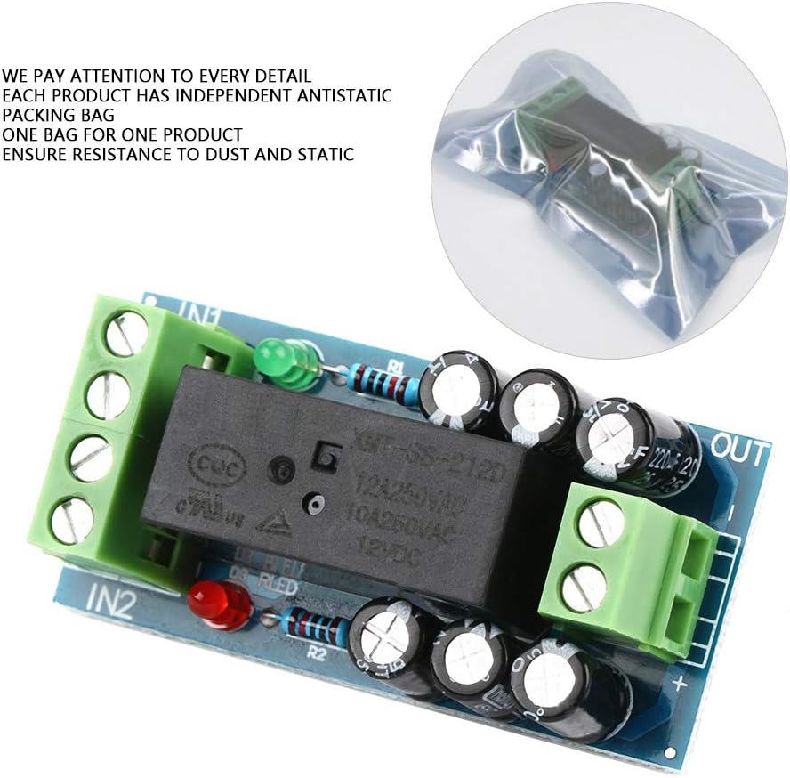 DC 12V 12A 150W AC Adapter & Battery Switch Module - Automatic Emergency Power Supply Controller - Image 5