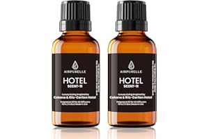 AirPurelle Luxury Diffuser Oil – Beach‑Spa Aromatherapy Blend of Citrus, Jasmine & Amber Premium Fragrance Oil for Ultrasonic and Waterless Diffusers 2‑Pack (2 × 0.34 fl oz)-“Cabana” Scent