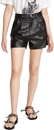 leather shorts amazon