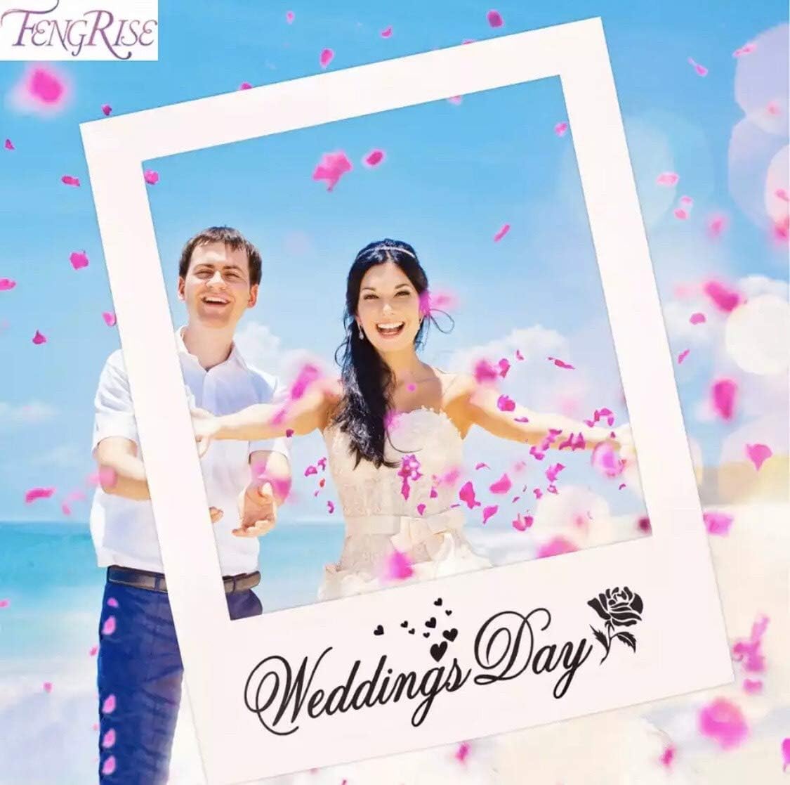 Amazon Co Jp 結婚式 ウェディング 披露宴 小道具 前撮り グッズ アイテム インスタグラム 装飾 フォトプロップス 撮影枠 おもちゃ
