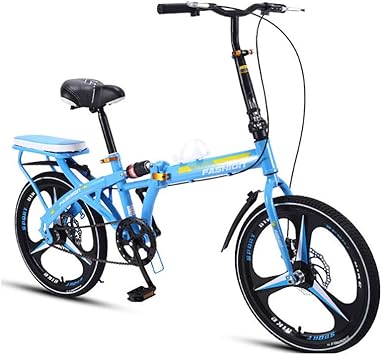 Amazon ループ 大人 折りたたみ自転車 超軽量 サスペンショ 折りたたみ自転車 7段変速 in 折り畳み自転車 ポータブル 大人 学生 自転車 青 in Pllxy 折りたたみ自転車