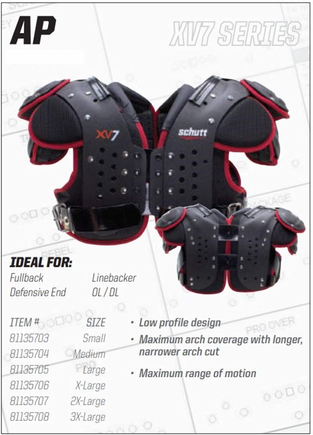linebacker shoulder pads