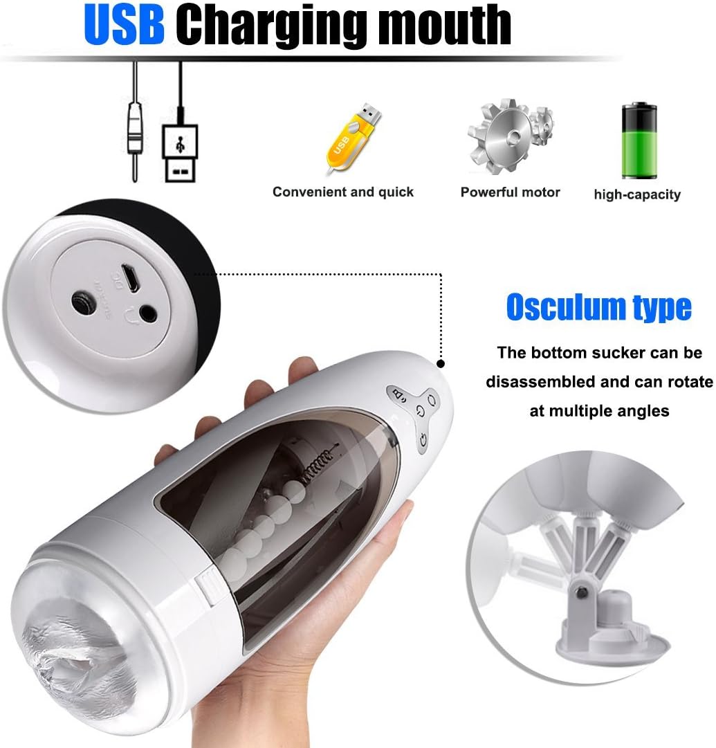 Male Hands Free Automatic Stroker Fle Sh Light Toy For Men Hands Free With Usb Rechargable Re