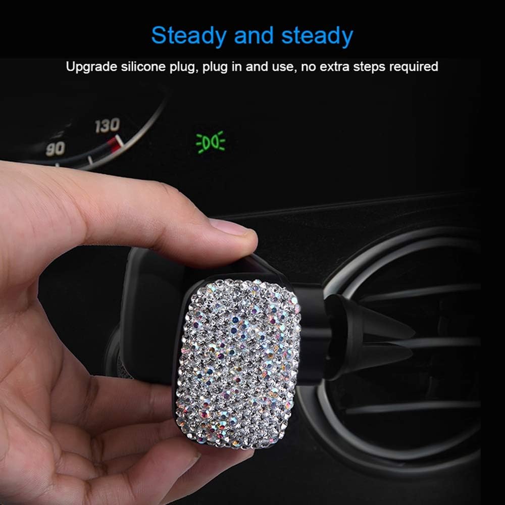 Dohappys Bling Bling 2 In 1 360° Rotation Car Phone Holder & Air Vent Mount for iPhone XS/Max/11, Samsung Galaxy S10+/S9, S8, S7 - Image 5
