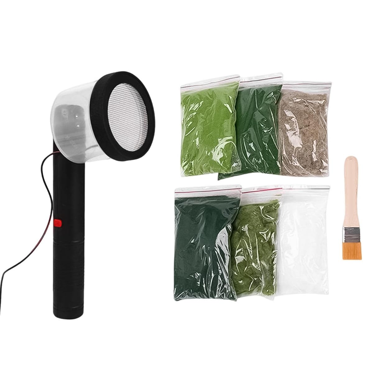 CENPEK Static Turf Applicator Kit Static Grass Hobby Craft Static Flocking Machine Applicator Suitable For DIY Sand Table Model Scene, Miniature Model Base Material