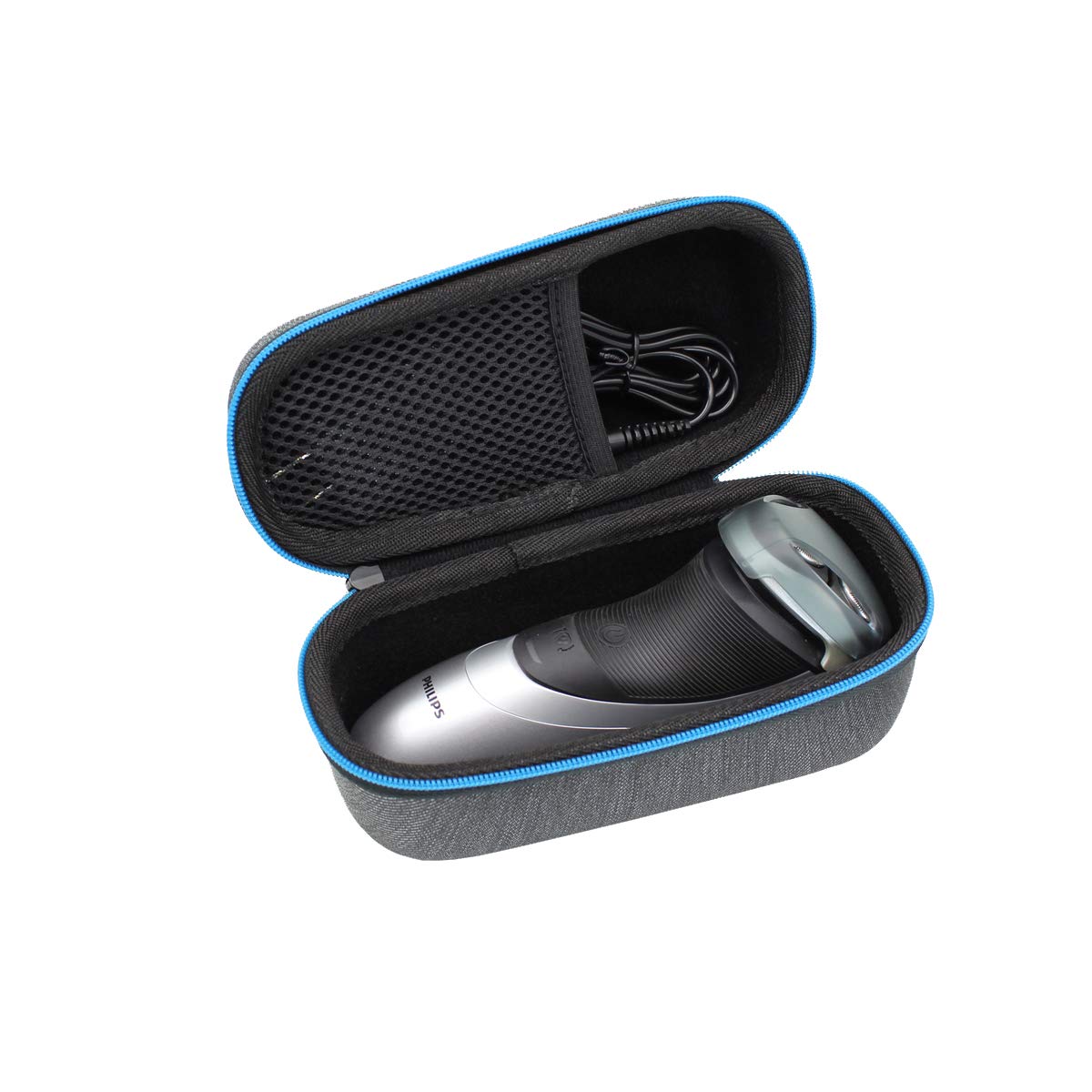 ESCOCO Hard Travel Case Bag for Philips Series 3000 5000 1000 Wet & Dry Men's Electric Shaver-S3580/06 S1510/04 PT860/17