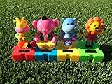 Fun and Cute Toys Solar Dancing Animal Circus Show Including #1 Cutie Hippo, #2 Pink Elephant, #3 Musician Giraffe and #4 Lion with Maracas by Greenbrier