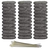 Axe Sickle 36 Pieces Washing Machine Lint Traps Snare Laundry Mesh Washer Hose Filter with 36 Pieces Cable Ties.