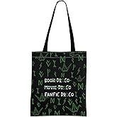 MNIGIU Bookish Tote Bag Books Fans Gift Books Lovers Gift For Readers Books Merch (BOOK-MOVIE Black Tote)