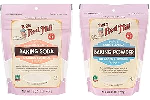 AZEKO Bobbs Baking Soda 16 oz and Baking Powder 14 oz Bundle