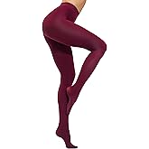CozyWow Women's 80D Soft Opaque Tights, High Waist Solid Color Womens Tights with 30+ Colors