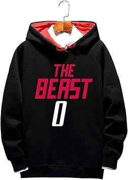 Amazon Co Jp ウェストブルック 0ロケットバスケットボールセーター バスケットボール周辺スポーツとレジャー服冬プラスベルベットフード付きセータートレンディトップ スポーツ アウトドア