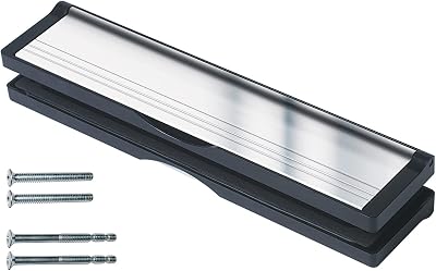 Keypak 12 inch Door Letterbox Anti-Snap Flap 40-80mm Adjustable Sleeve