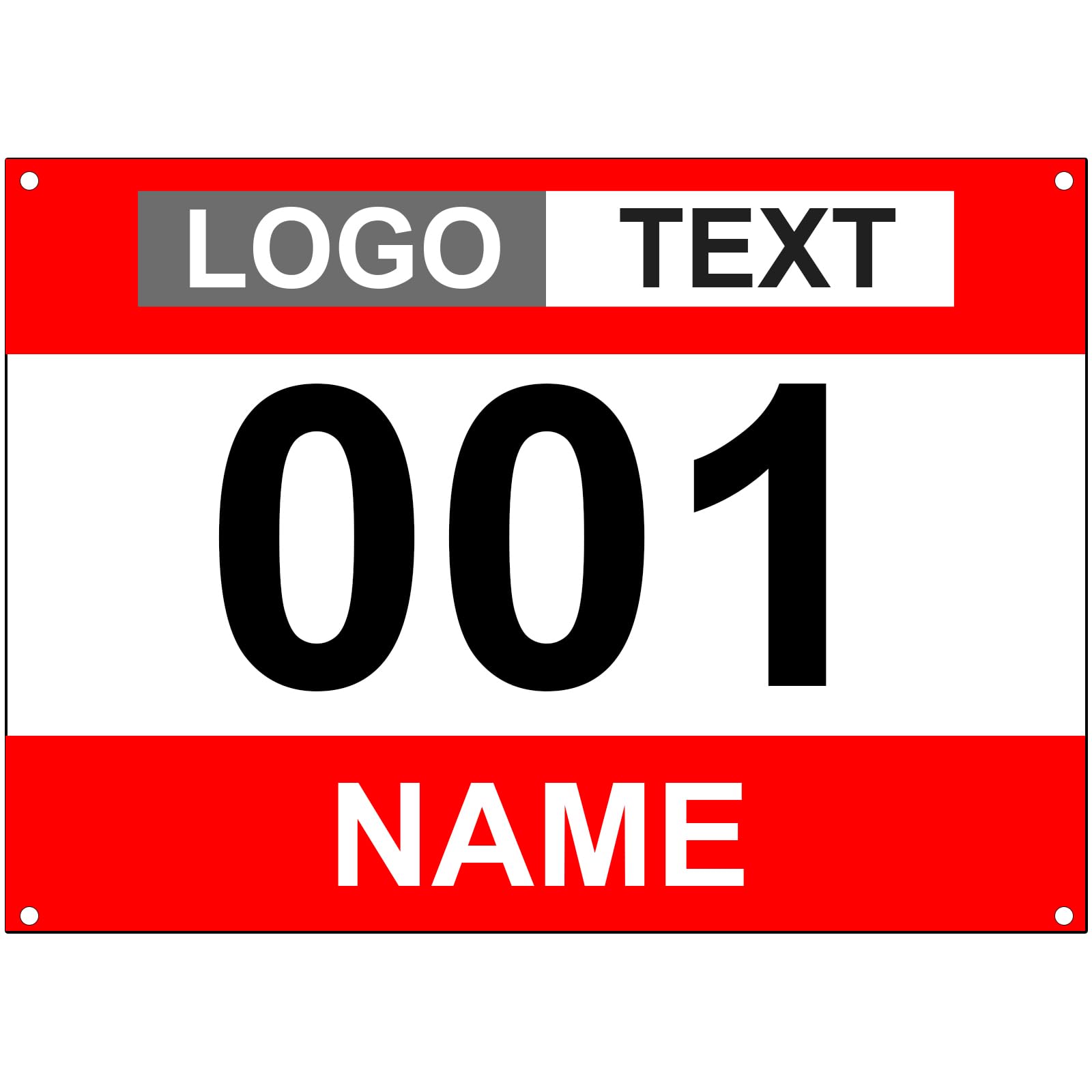 Muka 100 PCS Customized Running Bibs Race
