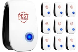 PESTMENTOR 10 Pack Ultrasonic Pest Repellent, Electronic Plug-in for Rodents, Mosquitoes, Cockroaches, Spiders, Ants, and More, Safe, Silent, Energy-Efficient, Ideal for Home, Office, and Warehouse