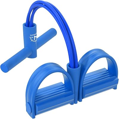 Multifunction Resistance Training Bands, 4 Tube Home Gym Blue