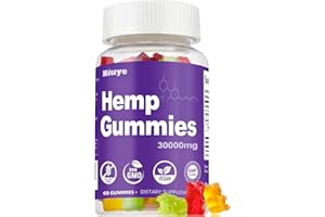 NIUYE Hemp Gummies Extra Strength - 30000mg High Potency - Infused with Hemp Oil Gummy - Assorted Fruit Flavors, 3rd-Party Tested, Made in USA