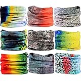 16-in-1 4/9 Pcs Multifunctional Style Yoga Sports Fashion Travel Colors Headband Seamless Neck Uv Solid Moisture Wicking Bandana Turban Scarf