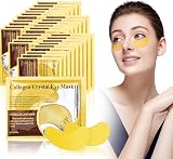 URAQT 24K Gold Under Eye Treatment Masks 30 Pairs Collagen Gel Pads Hydrating view 1