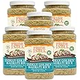 Pride Of India - PACK of 6 - Extra Long Indian Golden Basmati Rice - Healthy Parboiled Sella Grain, 3lbs Jar