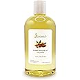 Soapeauty Sweet Almond Oil Cold Pressed Refined | 100% Pure Sweet Almond Oil Available in Bulk | Carrier for Essential Oils, Almond Oil for Skin, Face, and Hair, Soap Making | 12 fl oz