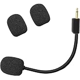 CLANMOU Replacement Microphone for Razer BlackShark V2 / V2 Pro Wireless Gaming Headset &ndash; Detachable 3.5mm Boom Mic with Foam Cover, Compatible with PC, PS5, Xbox