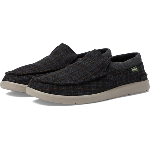 Amazon.com | Sanuk Sidewalk Surfer Lite 2 SL Plaid Black 9 D (M