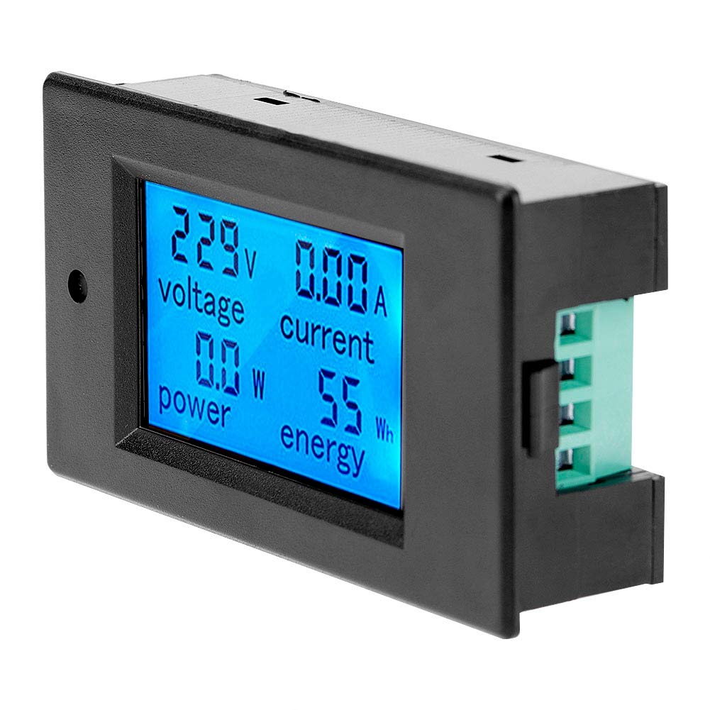 100A AC 80~260V Multifunction Digital Power Meter AC Digital Measuring Monitor LCD Digital Display Ammeter Voltmeter