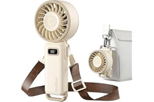 Diveblues Portable Hand Fan - Mini USB Rechargeable Handheld Fan Up to 12 Hours Cooling, 1-100 Speed Personal Fan with Turbo 