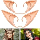 Aomig Pixie Elf Ears 2 Pairs Latex Elven Ears for Live Broadcast Halloween view 9