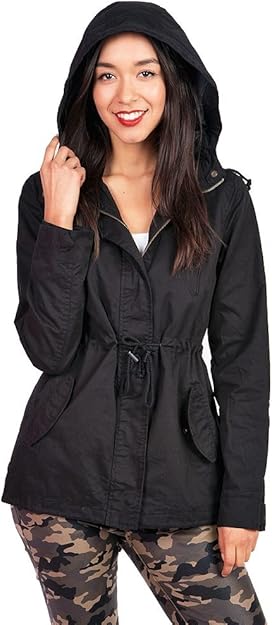 womens cargo jacket with hood