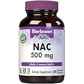Bluebonnet NAC 500 mg Vitamin Capsules, 30 Count