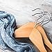 ZOYER Wood Suit Hangers (20 Pack) - Premium Quality Wooden Coat Hangers - Strong and Durable Suit Hangers - Natural