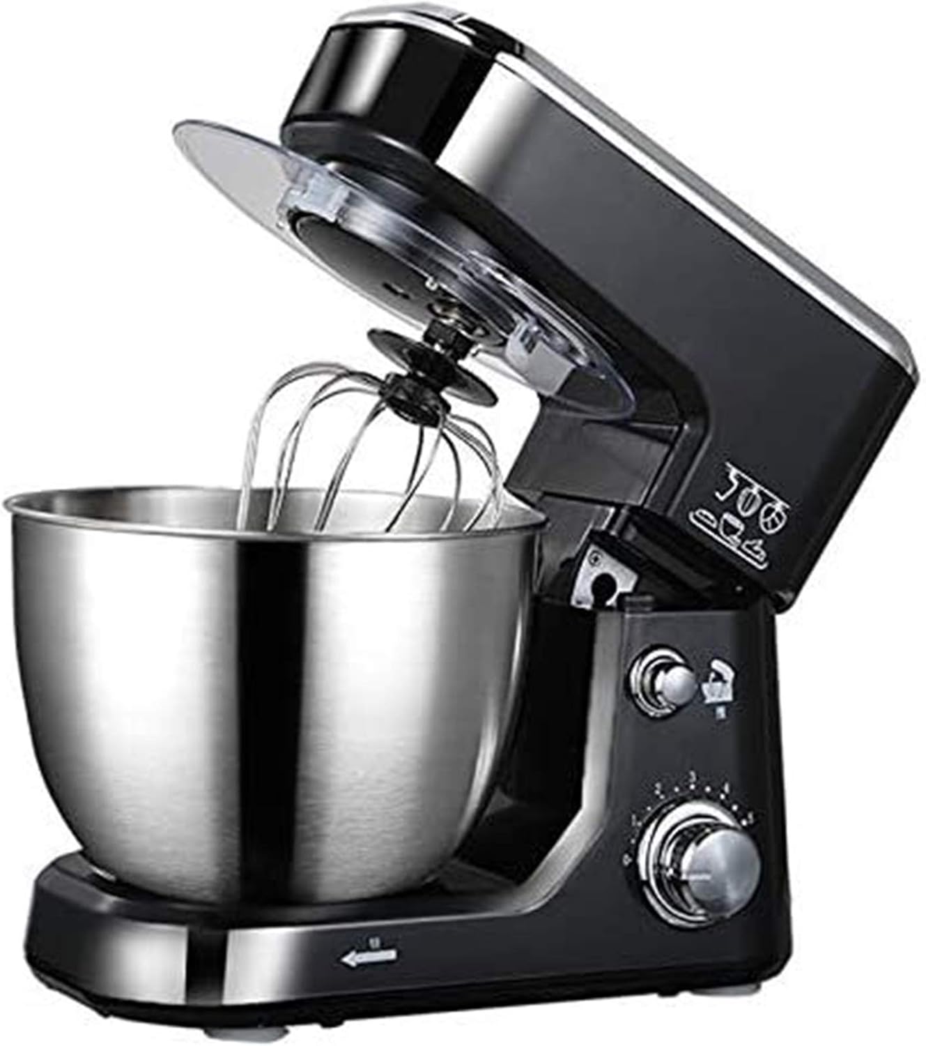 Standmixer Mixer, schwarz 4L ElektroMixer 600W 6Gang Edelstahl