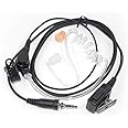 AEcreative Acoustic Tube earpiece mic for Yaesu Standard Horizon Marine Radio HX890 HX210 HX380 HX400 HX400IS HX407 HX870 HX851 HX850s HX750s HX600s HX500s HX471s HX470s HX460s HX370s HX290