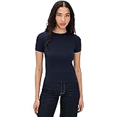 Enza Costa Women's Supima Cotton New Classic Short Sleeve Tee