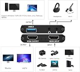 Knadgbft USB 3.0 4K Game Capture Card 1080P 60FPS Loop-Out Live Stream Switch view 2