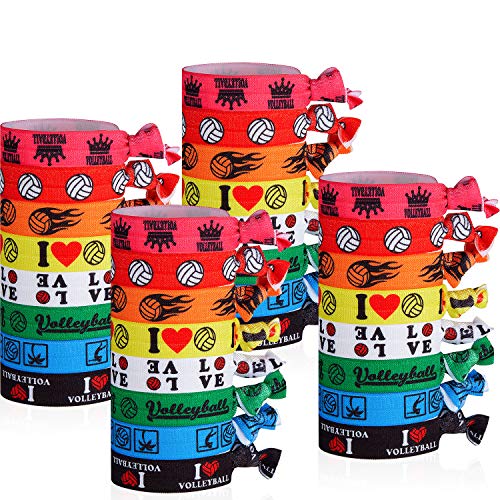32 Pieces Volleyball Hair Accessories Multi Colored Volleyball Hair