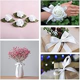 YAAVAAW 50mm White Satin Ribbon 22m Wedding Car Gift Craft Decoration view 4