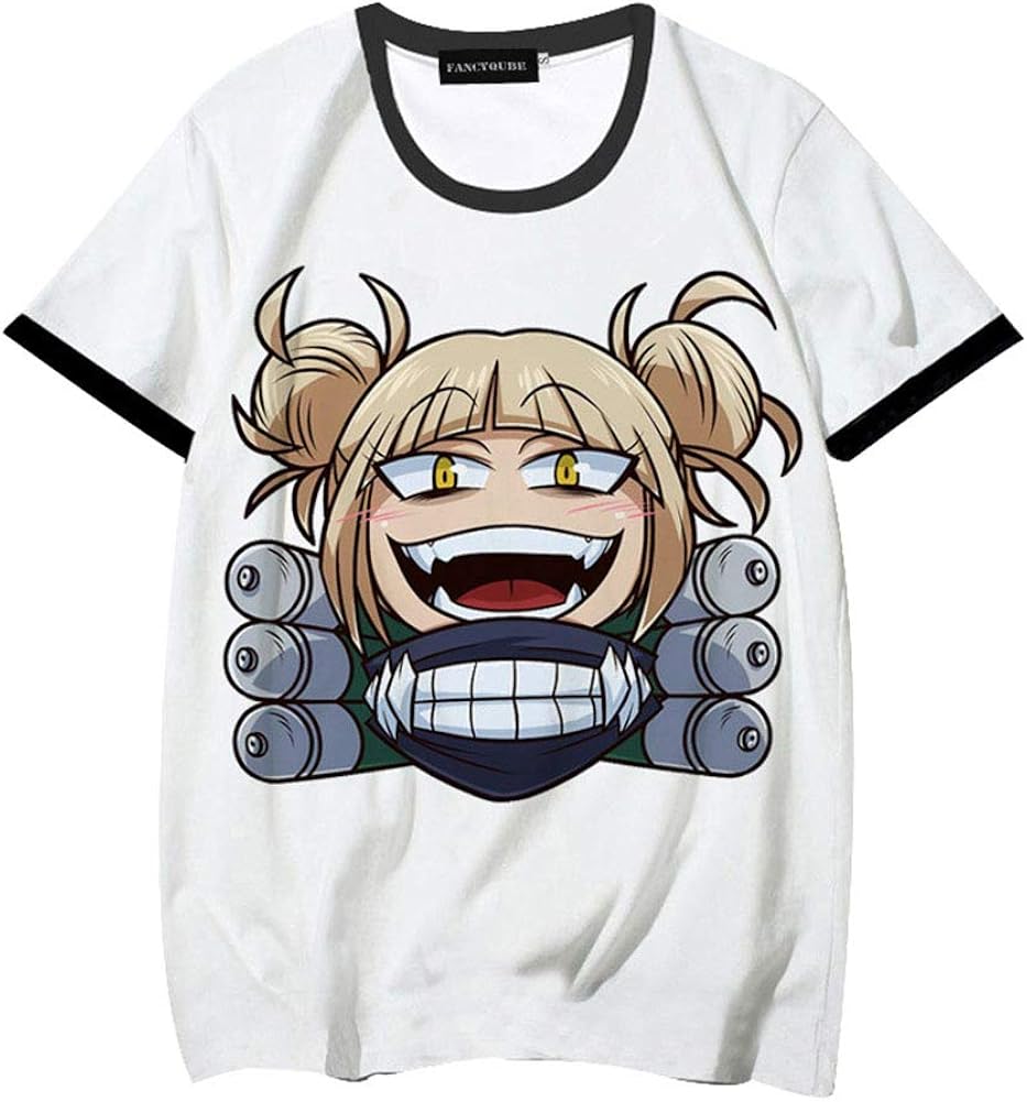 Herqw61 Unisex Anime My Hero Academia Womens TShirt Casual Short