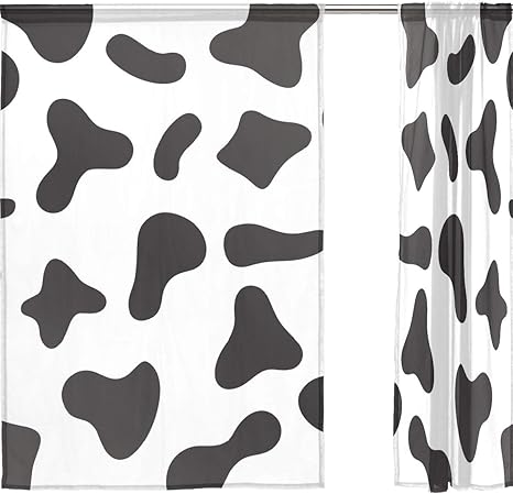 Amazon レースカーテン ミラーレースカーテン 遮光 2枚組 白黒 きれい 牛 出窓 部屋飾り 薄い 目隠し 間仕切り ドアカーテン 透けない Uvカット 幅140 213cm レースカーテン オンライン通販