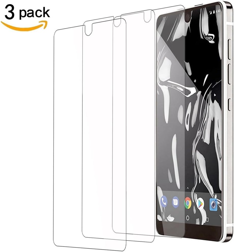[3 Pack] Essential Phone Ph-1 Ph1 Screen Protector,MuTouNiao Accessories 9H Cell Phone Tempered Glass Screen Protector Scratch Proof Replacement Film for Essential Phone Ph-1 Ph1