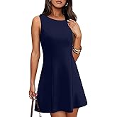 TITOMD Women's Boat Neck Mini Dress Summer Spring 2026 Fashion Sleeveless A Line Cocktail Party Club Short Dresses