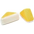 Autofiber Scrub Ninja - Wedge Scrubber, Great for scrubbing Leather, Plastic, Rubber and Vinyl - Pack of 2, White/Gold (5inch x 2.5inch x 2inch)