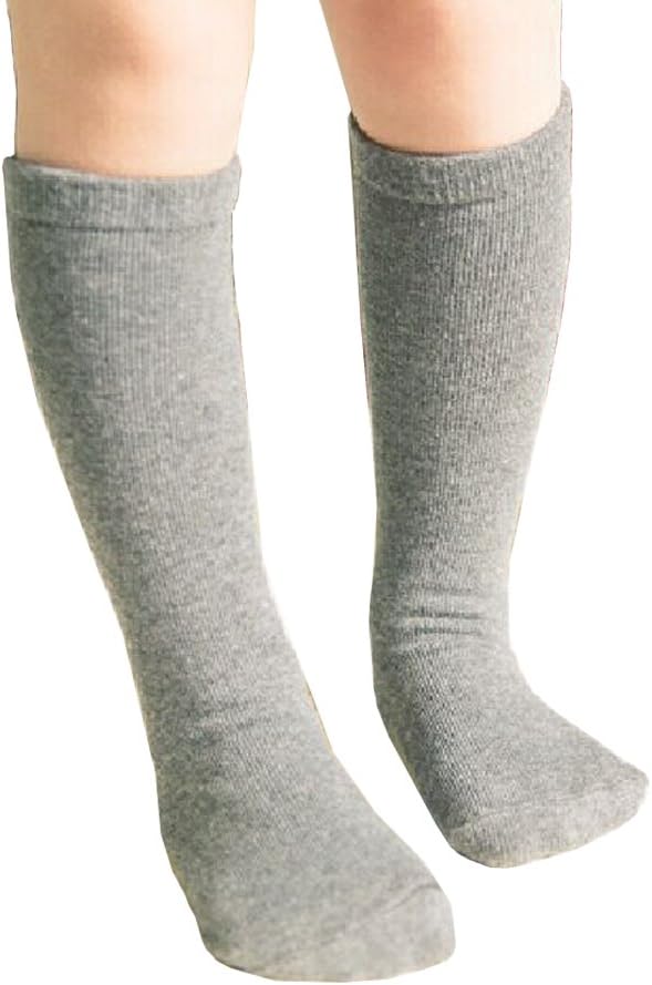 Qteland Solid Color Toddler Infant Knee High Socks Stockings for baby 2-pack