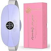 BAMCOO Portable Heating Pad, 5s Fast Heating, 3 Heat Levels and 3 Massage Modes, Heating Pad for Period Cramps for Women and Girls(Light Purple)