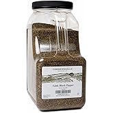 Farmersville Spice Co. Table Grind Black Pepper, 5 lb Handle Jug, Kosher | Table grind black pepper 28-32 mesh for shakers, sauces &amp; soups; handle jug for restaurants and prep kitchens