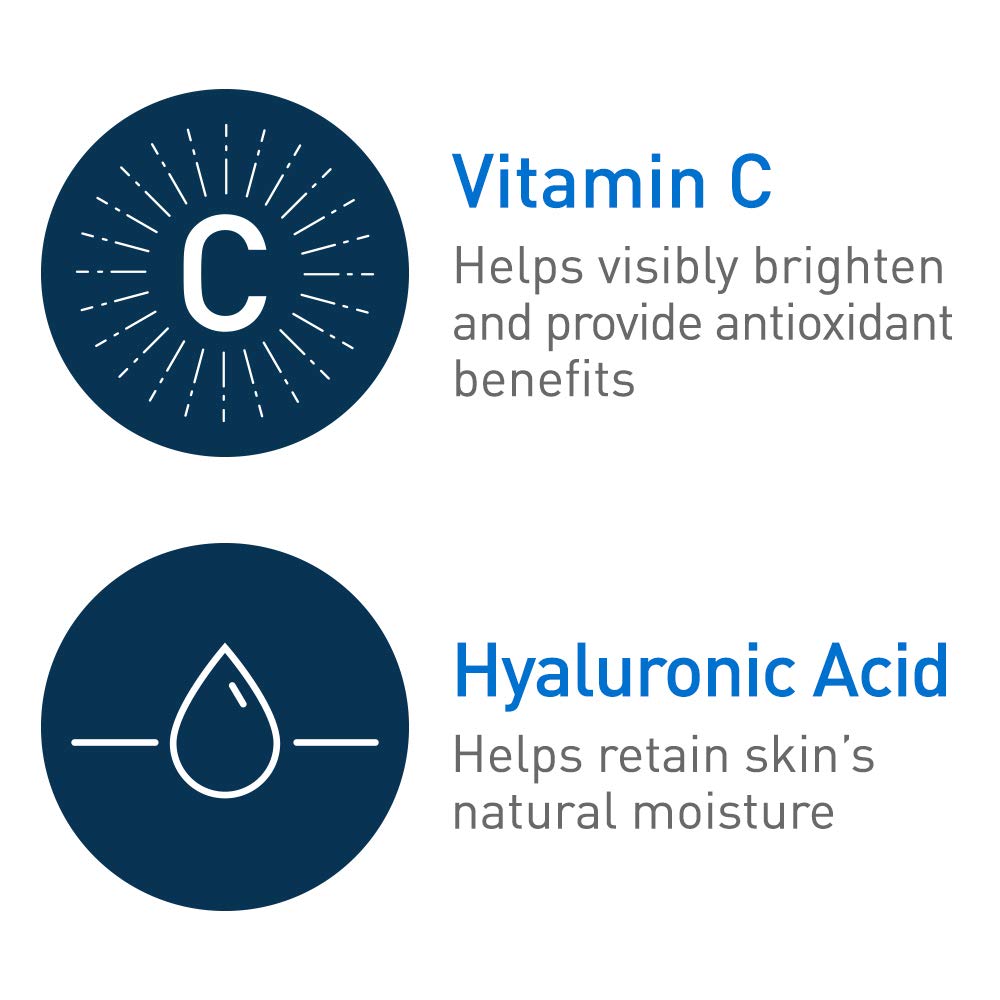 CeraVe Vitamin C Serum with Hyaluronic Acid Skin Brightening Serum