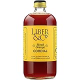 Liber & Co. Blood Orange Cordial (17 oz) Made with California Blood Oranges