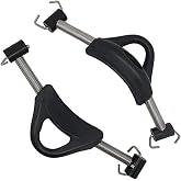 Scuba Choice Scuba Diving Stainless Steel Spring Fin Straps Pin Style (Pair), Medium, Black